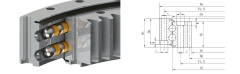 Double Row Ball Slewing Ring （internal gear）