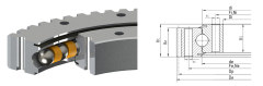 Four-point Contact Ball Slewing Ring (external gear)