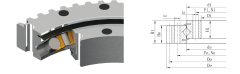 Single-row Crossed Roller Slewing Ring (external gear)