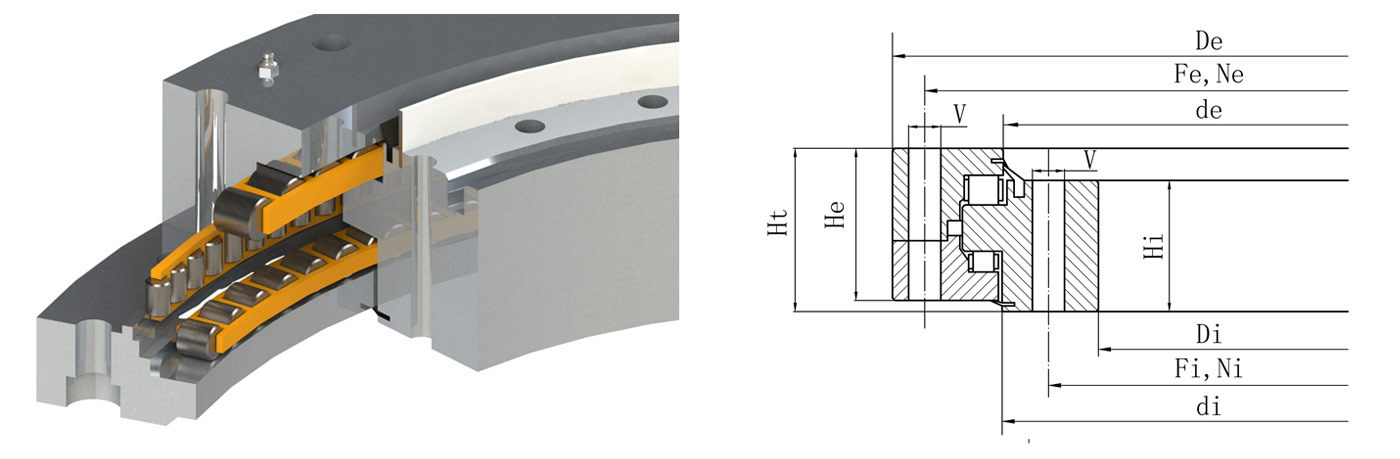 Three-row Roller Slewing Ring (non gear)