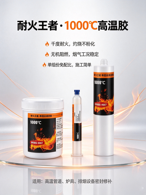 1000度阻燃高温白胶,东莞拜尔电子材料,1000度阻燃高温白胶