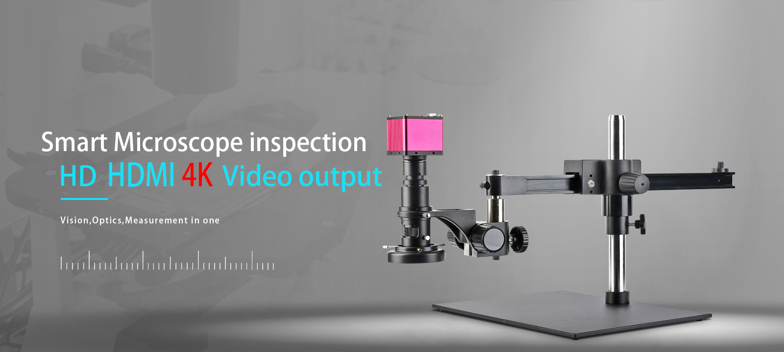 Electronic video microscope