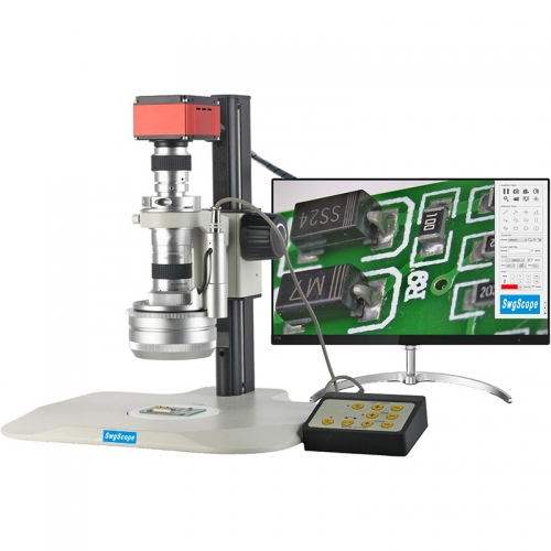 SWG-4KH3D electric 3D microscope HDMI 8.3 million pixels magnification 27X-173X