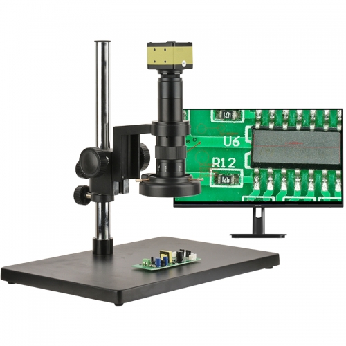 19X-142X Measuring Electron Microscope 2K HD Camera