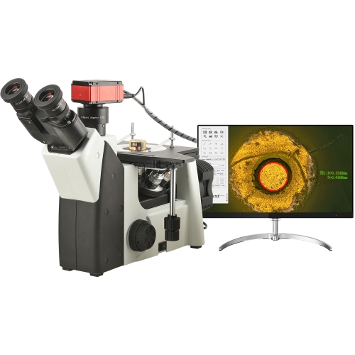 50X-500X Inverted Electronic Metallographic Microscope 4K HD Camera can be Connected to a Computer
