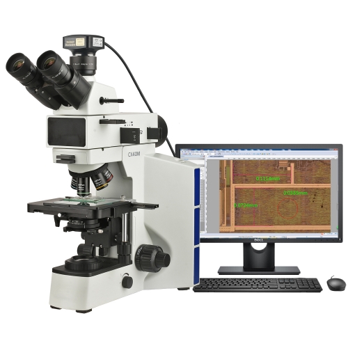 50X-500X Electron Metallurgical Microscope 25 Million Pixels USB3.0 Measurement Camera