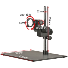 360° Rotating Microscope Bracket Center distance 143mm,Column diameter 32mm,Base size 400X300mm