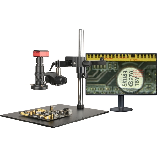 21X-215X HD Industrial Electron Microscope 4K Camera can be Connected to a Computer for Measurement and Photography