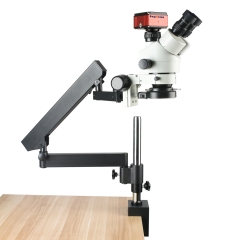 27X-174X Trinocular Stereo Measurement Microscope 4K HD Camera Universal Adjustment Bracket