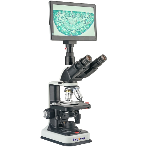 40X-2500X Electron Biological Microscope 2 Million Pixels 9 "HD Display