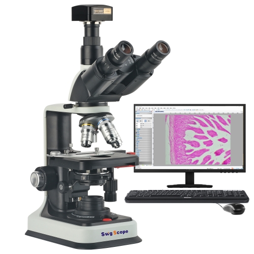 40X-2500X Electron Biological Microscope 12 Million Pixels USB2.0 Camera