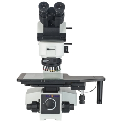 50X-500X Trinocular Metallurgical Microscope Bright and Dark Field,Polarized Observation 6-inch large platform