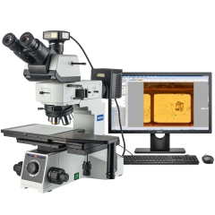 50X-500X Electron Metallographic Microscope 25MP USB 3.0 Measurement Camera Bright and Dark Field Polarized Observation