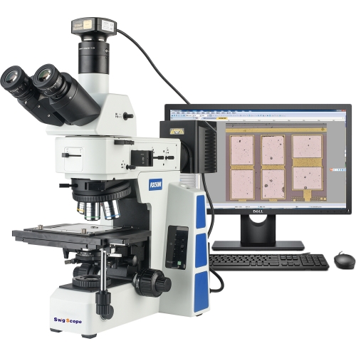 50X-500X Bright and Dark Field Electron Metallographic Microscope 25MP USB 3.0 Measurement Camera