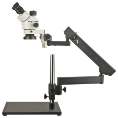 3.5X-90X Trinocular Stereo Microscope 0.7X-4.5X Continuous Zoom Lens