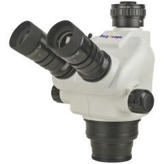 6.5X-55X Trinocular Stereo Microscope Continuous Zoom Lens Trinocular Interface 0.5X